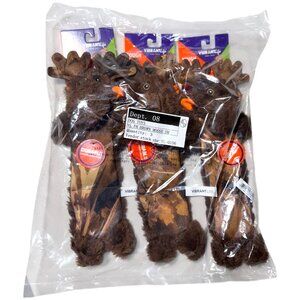 3 Pack Vibrant Life Camo Moose Plush Dog Toys – Level 3 Durable Squeaky Chew
